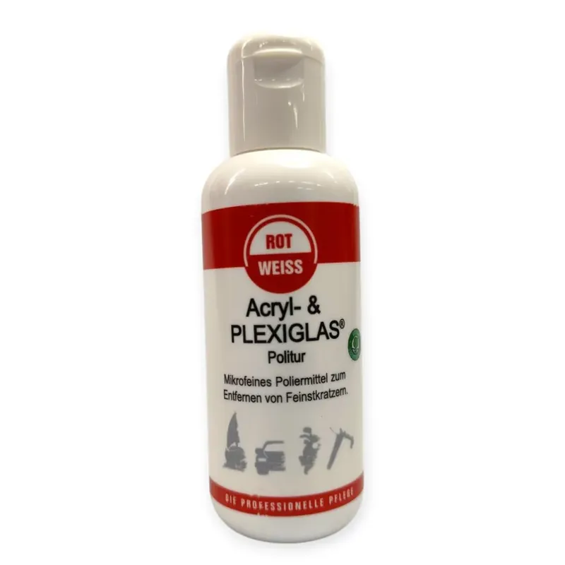 ROTWEISS Acryl- & PLEXIGLAS® Politur – Mikrofeine Hochglanzpolitur für empfindliche Sichtflächen Jetzt Kaufen