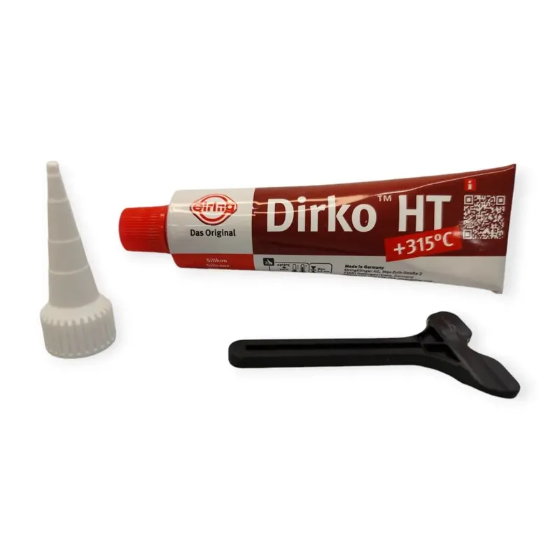 Dirko HT Silikon-Dichtmasse 70 ml - Dauerelastisch für extreme Temperaturen Finale Aktion
