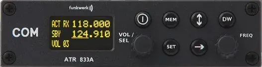 f.u.n.k.e. ATR 833A OLED VHF Flugfunkgerät Neu
