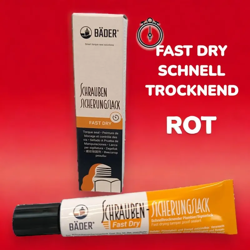 Schraubensicherungslack ROT FAST DRY, 20ml Tube Wasser- und Benzinfest Angebot