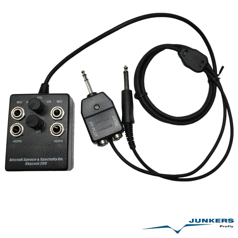 Neu Im Sortiment Skycom 200 - Portable 2 Platz Intercom mit VOX