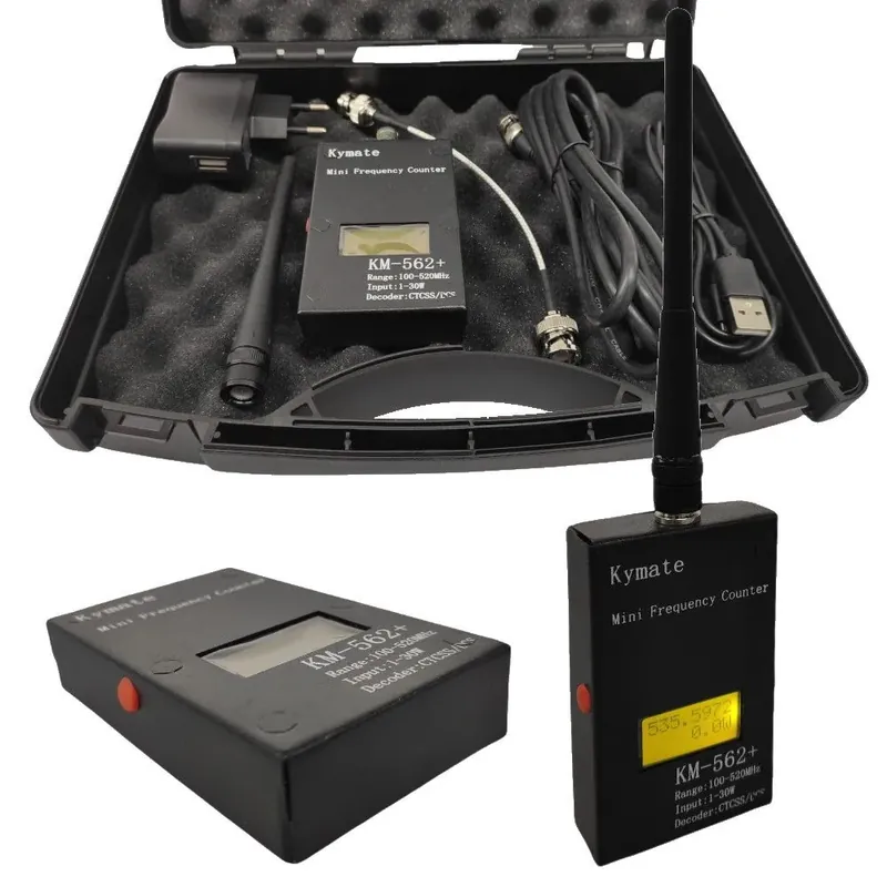 Portabler Digitaler LCD Frequenz / Leistungsmesser KM-562+, 100 MHz ~ 520 MHz / 1-30 Watt mit CTCSS / DCS Decoder im praktischen Koffer Bestpreis