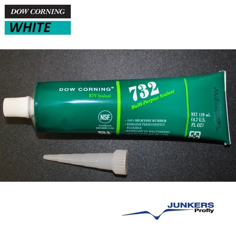 Sonderaktion 732 Dow Silastic RTV WHITE 4.7 Oz. - 139 ml Tube