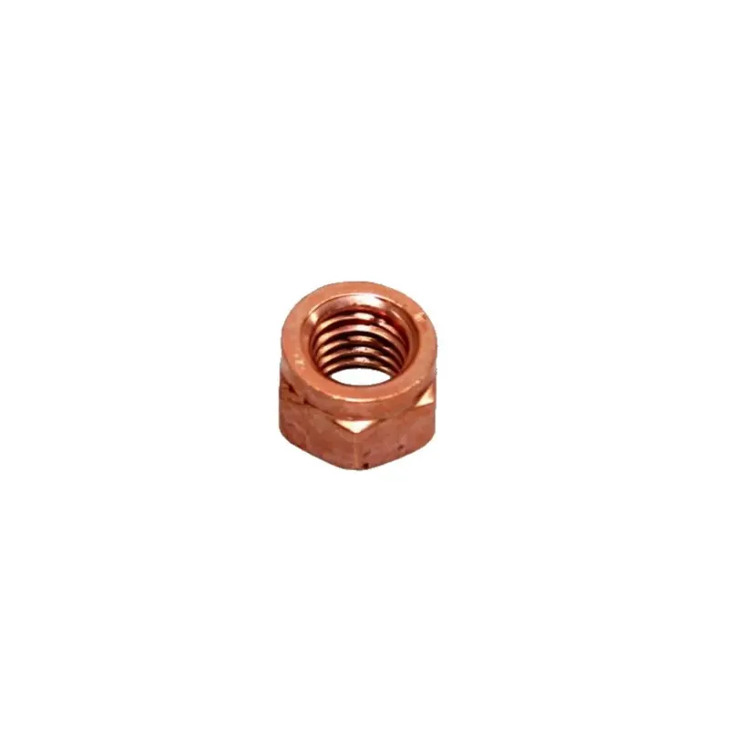 Verkupferte Mutter 6,5mm x 8,0mm - hitzebeständig - selbst sichernd - SW 13 Knallerangebot