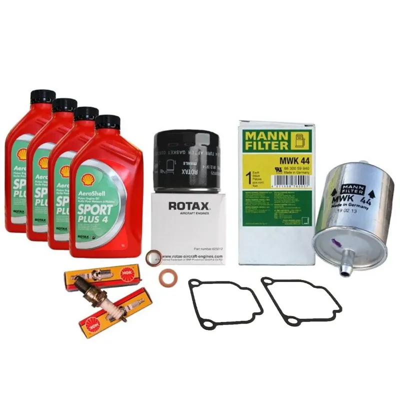Schnäppchen Servicepaket Rotax 912 (100 PS) - 200 Stunden Kontrolle ROTAX Wartungsplan mit NGK Zündkerzen