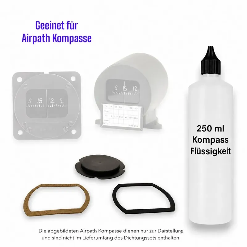 Winter 9074 Dichtungssatz für Airpath Kompass C2300 & C2400 inkl. Kompassflüssigkeit Neu
