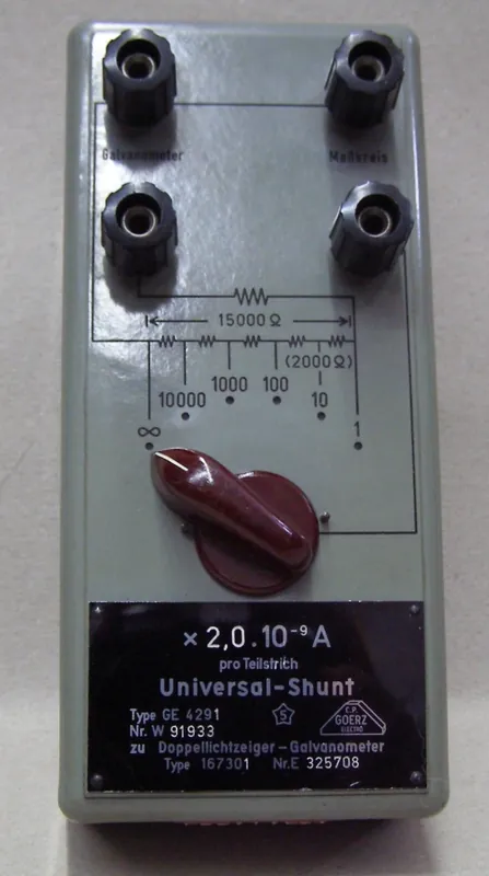 00514 Goerz Universal-Shunt, Type GE 4291, x 2,0. 10 A Kracherpreis
