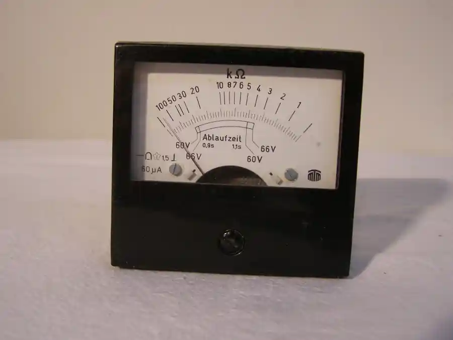 02042 MTM Analog-Einbaumessgerät Anzeigebereich Ablaufzeit KOhm Günstig