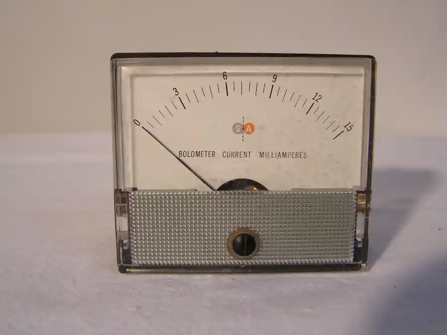 Aktuell 02044 Bolometer Milliamperes Analog-Einbaumessgerät Anzeigebereich 0....15V