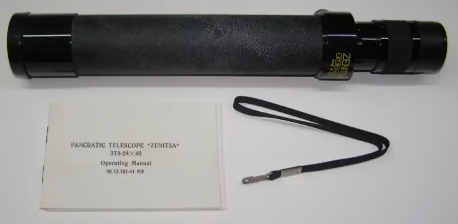 Geprüft 1026 Telescope/ Auszugsfernrohr "Zenitsa", 3T8-24x40, Russ./ USSR
