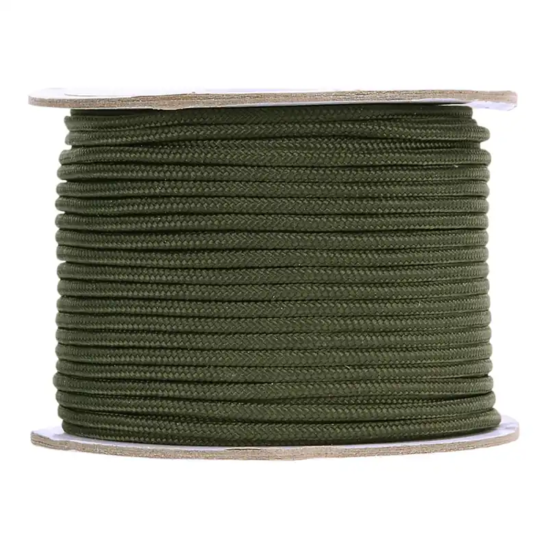Echt 319438 Fallschirmleine / Nutzseil Farbe oliv Durchmesser 3mm x 60mtr. auf Rolle