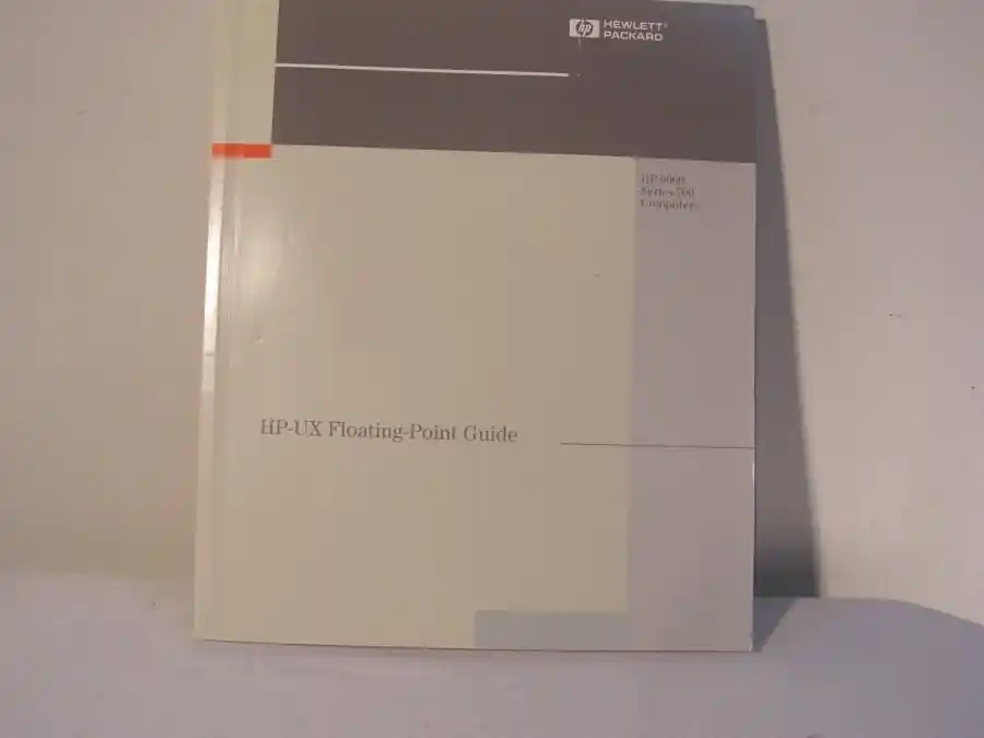 Top-Seller HP 9000 Series 700 Computers HP-UX Floating-Point Guide