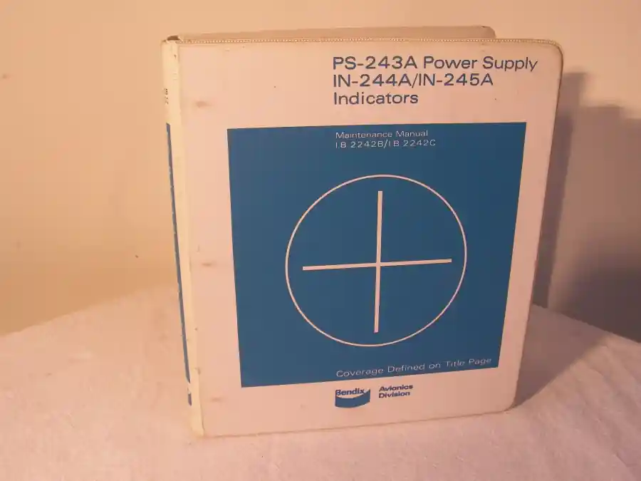 Bendix RN-243A Power Supply IN-244A/IN-245A Indicators Installation Manual Sonderaktion