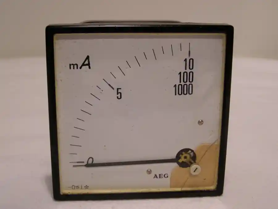 Letzte Chance AEG Milliamper-Memeter Analog-Einbaumessgerät Anzeigebereich 0....1000mA