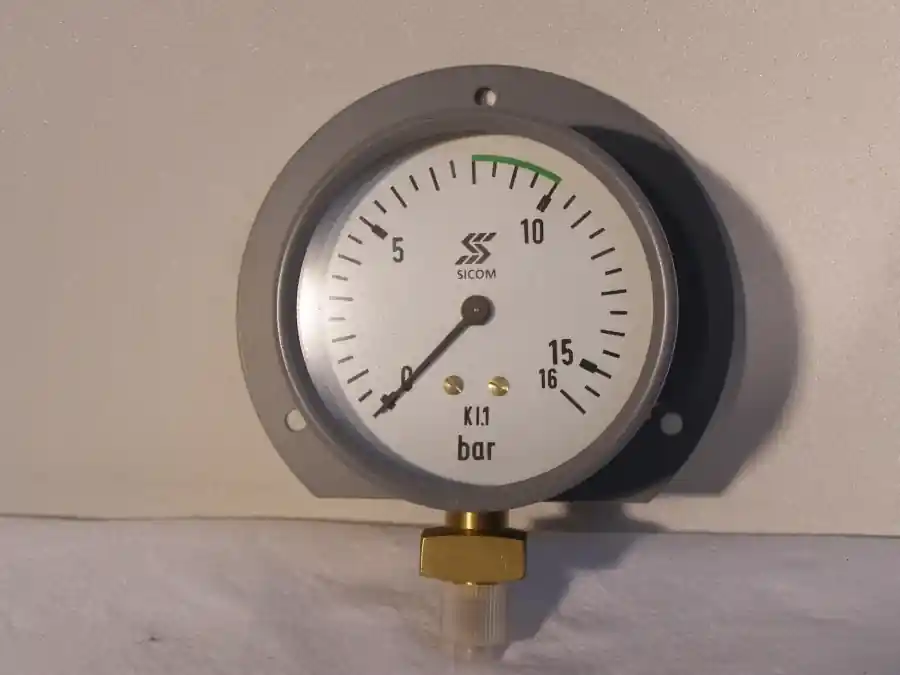 Knallerangebot SICOM C.WILH.STEIN SOHN Manometer 0....16 bar NOS