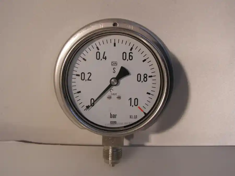 Direktkauf Wika Manometer / Druckanzeige 0...1,0 bar NOS