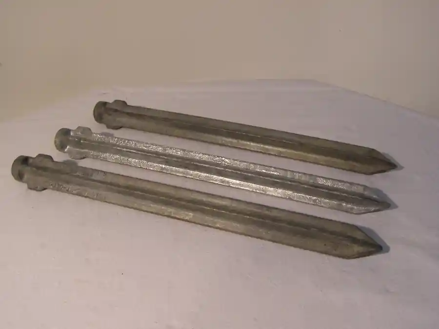 3x Original Erdnägel Bundeswehr für 6m Geroh Mast Ausverkauf