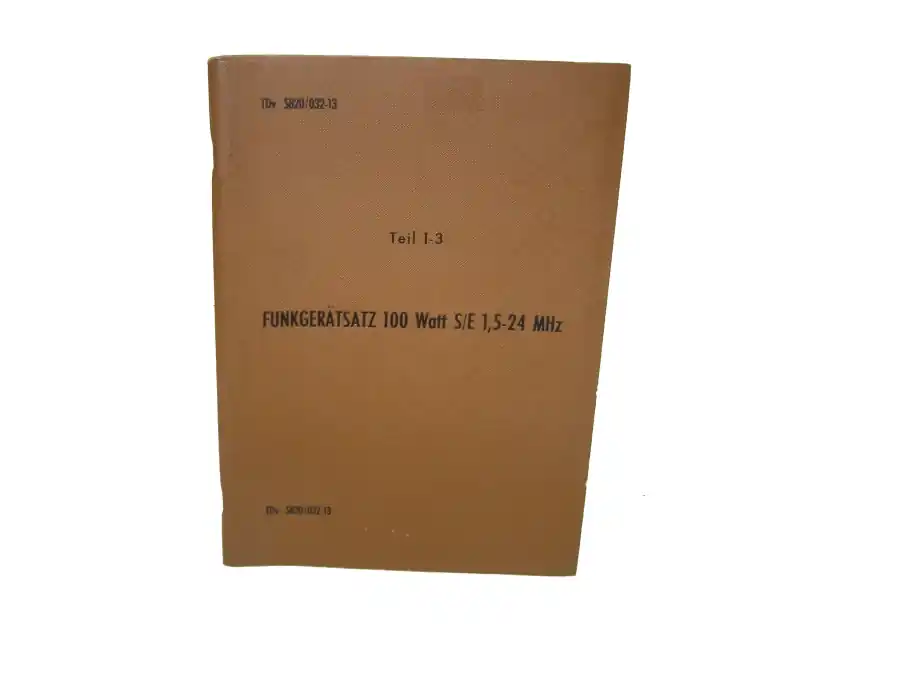 Super-Preis Handbuch Funkgerätesatz 100 W S/E 1,5-24MHz Einseitenband ERB 281 KW Funkanlage