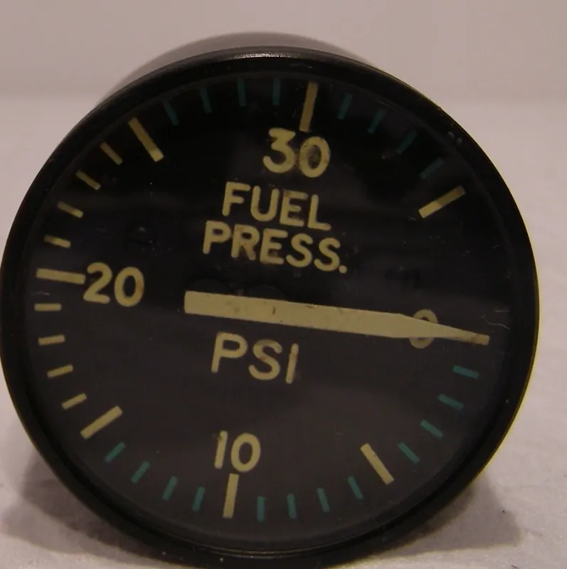 Billig FUEL PRESSURE Aircraft Anzeige 0 - 35 PSI