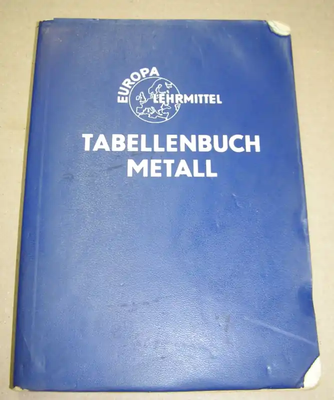 Abverkauf B.59. Unterrichtsbuch, "Tabellenbuch Metall", Europa Lehrmittel, 1975