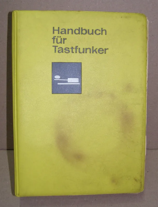 Begrenztes Angebot B.38 Buch NVA "Handbuch für Tastfunker", DDR 1969