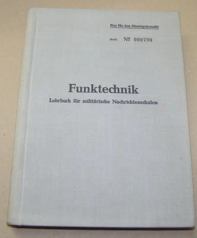 B.32 Lehrbuch Funktechnik und militärische Nachrichtenschulen, Volkspolizei, 1955 Schneller Versand