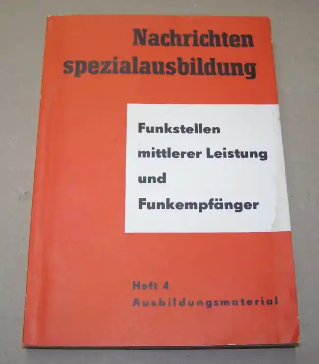 B.48 Unterrichtsbuch "Funkstellen mittlerer Leistung und Funkempfänger", Heft 4, DDR Expressversand