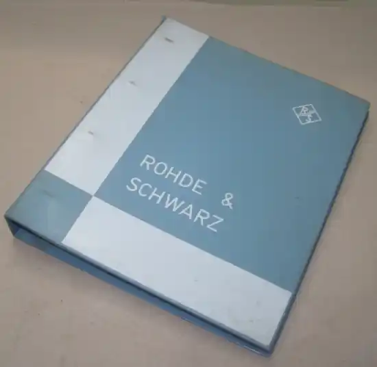 B.114 Rohde & Schwarz, Original-Handbuch Telegrafie-Demodulator, Typ NZ 07/1 Mega-Angebot