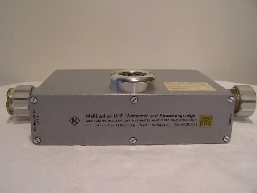 R&S Meßkopf zu VHF-Wattmeter und Anpassungszeiger 100W 100....600 MHz Geprüft
