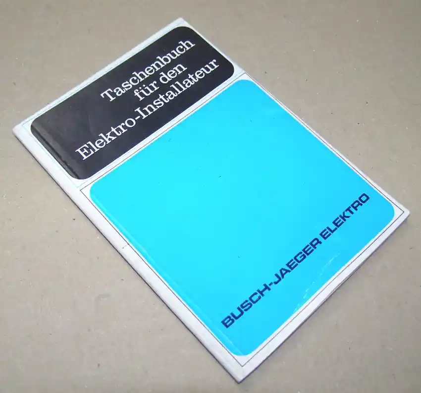 B.117 Taschenbuch f. d. Elektro-Installateur, Busch-Jaeger Elektro, 1972 Schnäppchen