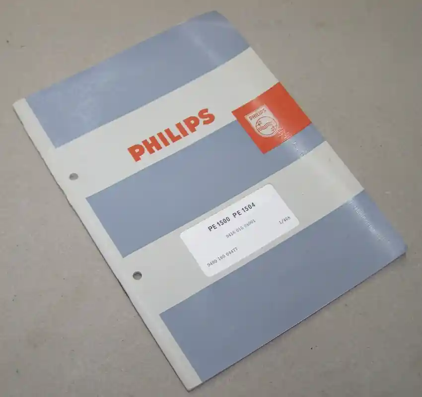 B.126 Handbuch Original Philips Gleichspannungs-Speisegerät PE 1500/ PE 1504 Bestpreis