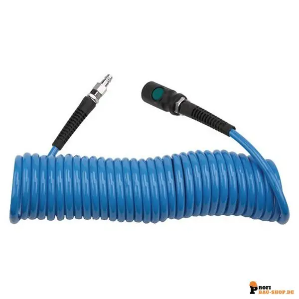 Neue Ware aircraft PU 6,5x10mm 7,5m mit Einhand-Sicherheitskupplung Spiralschlauch