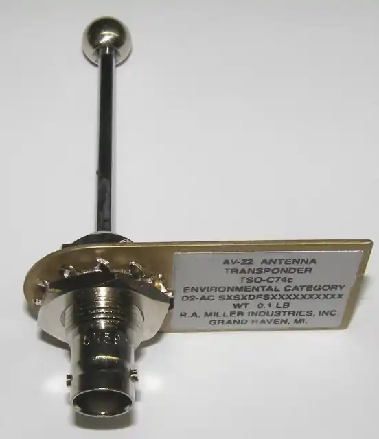 Begrenztes Angebot AN.010 Transponder-Stab-Antenne AV22 mit FAA Form 8130