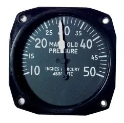 Beliebt FG.014 Manifold Pressure Gauge/Ladedruckanzeige 10-50 IN.HG 57mm Einbaum.