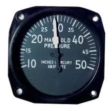 FG.016 Manifold Pressure Gauge/Ladedruckanzeige 10-50IN.HG 80mm Einbaum. Saisonangebot