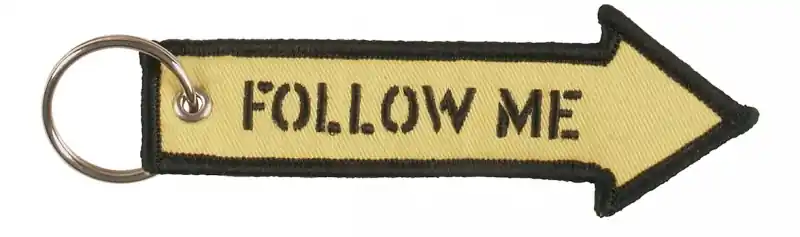 RBF.088 Schlüsselanhänger "FOLLOW ME" Top-Preis