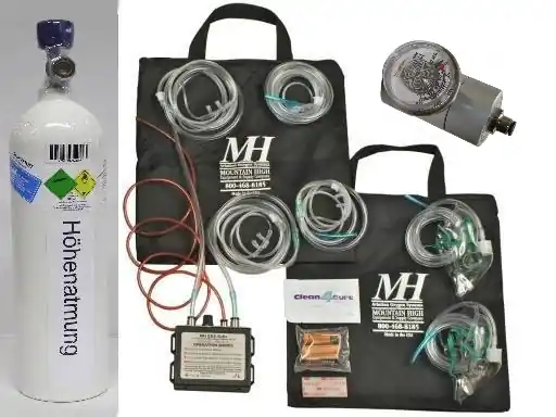 Bestseller MH.002 Elektr.Sauerstoffsystem EDS 02D2-2G u. 2 Ltr.Alu-Flasche