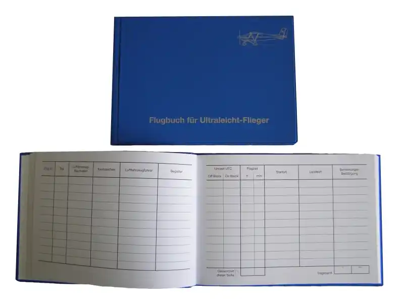 FB.008.1 Flugbuch für UL im Kunststoffeinband Begrenztes Angebot