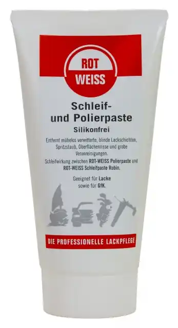 Markenprodukt PM.030 Rot Weiss Schleif- und Polierpaste 150ml Tube