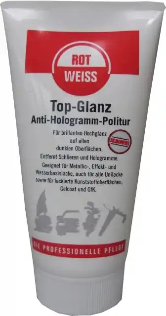 PM.039.1 Rot Weiss Top-Glanz Antihologramm Politur 150ml Markenware