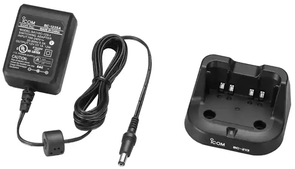 IC.038.7 ICOM BC-213 Schnellladegerät inkl.Netzadapter für ICOM IC-A16 Versand Am Gleichen Tag