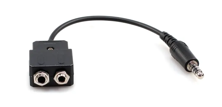Preis Gesenkt ZB.010.1 Headset-Adapter NATO / GA-General Aviation