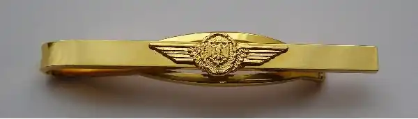 Geprüft 13j Krawatten-Nadel Schwinge mit Bundesadler goldfarben