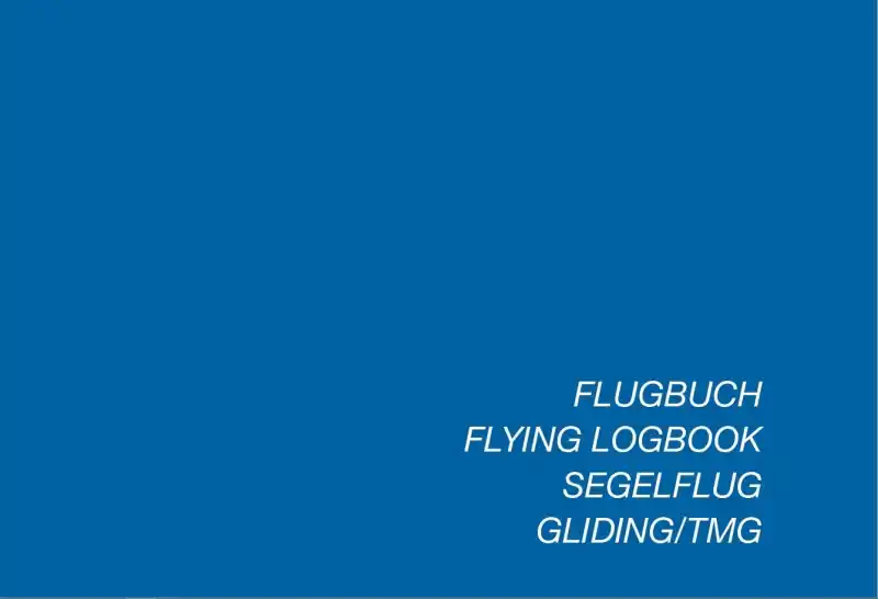 Sonderaktion FB.005.3 Flugbuch Schiffmann Segelflug / TMG