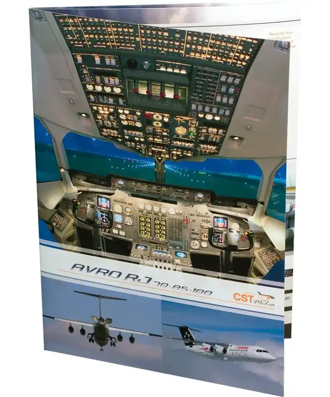 Zertifiziert Faltmappe AVRO RJ70/85/100
