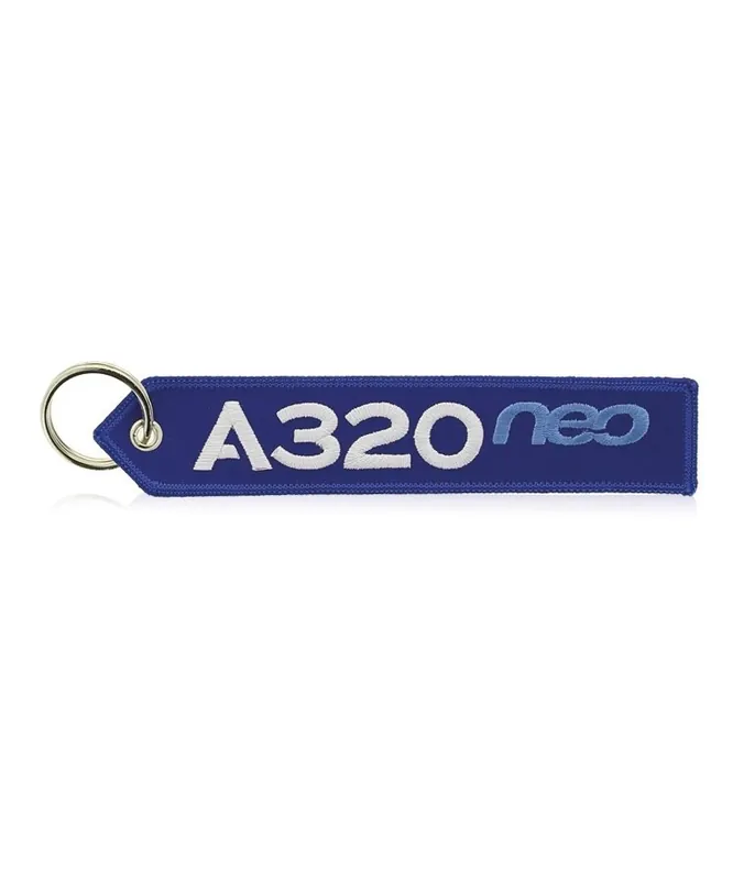 Airbus Schlüsselanhänger A320neo - blau/weiß Markenware