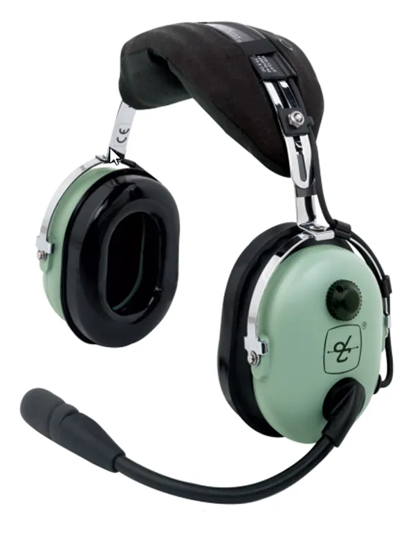 Neuheit David Clark H10-13H Headset, U/174 Stecker, gewendeltes Kabel - Helikopter Version (ohne Tasche)