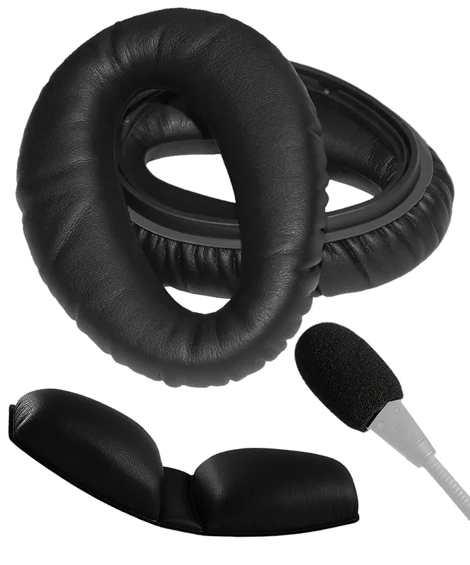 Billig Lightspeed Standard Zubehör-Kit für Zulu Headsets - Ohrmuscheln, Kopfpolster, Windschutz