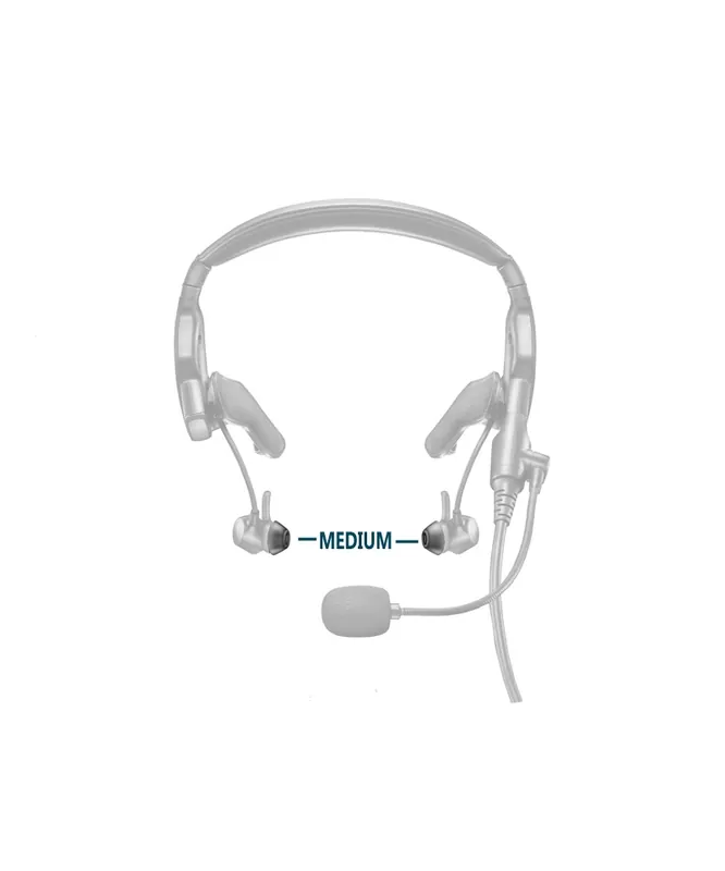 Geprüft BOSE Silikon-Ohrstecker für ProFlight / ProFlight 2 Headsets - Medium, 2 Paar