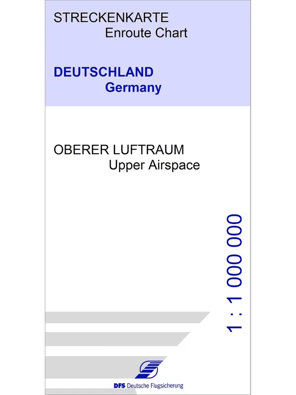 IFR-Streckenkarte Deutschland - Oberer Luftraum / Unterer Luftraum, FIS-Gebiete (12JUN2026), 1:1.000.000 Must-Have